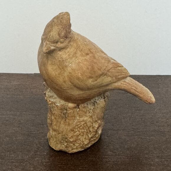 VTG Cardinal Exquisite Hand Carved Song Birds Perched Blue Jay Christmas - Picture 5 of 15
